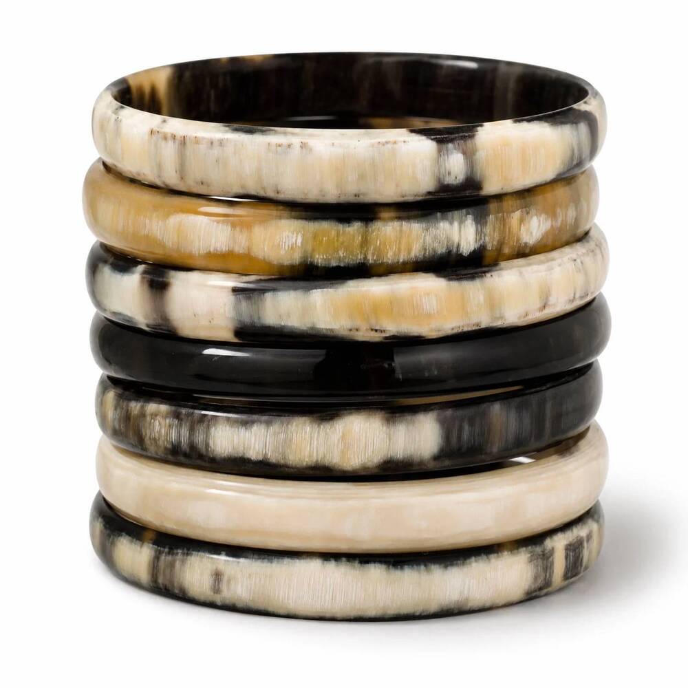 NEW VIVO women's horn bangle set in dark